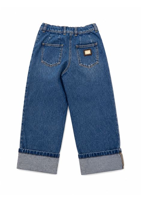 Jeans con piegone DOLCE & GABBANA KIDS | L53P66 LDE18S9000